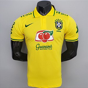 Camisa Edição Jogador Brasil Polo Amarela