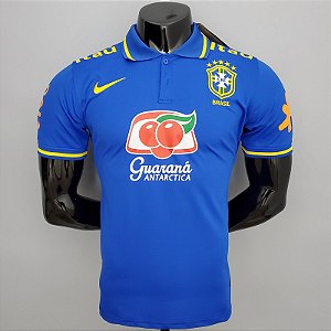 Camisa Edição Jogador Brasil Polo Azul