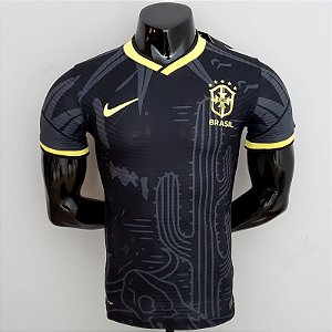 Nova Camisa Edição Jogador Brasil Preta Cacto 2022