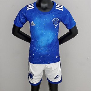 Novo Kit Infantil Cruzeiro 1 Camisa e Short  2022 / 2023