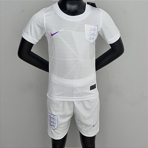 Novo Kit Infantil Inglaterra 1 Camisa e Short  2022 / 2023
