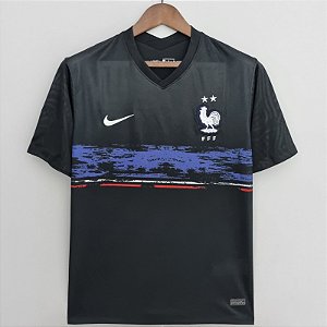 Nova Camisa França Preta Torcedor Masculina 2022 / 2023