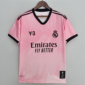 Nova Camisa Real Madrid Rosa Edição Y3 Torcedor Masculina 2022 / 2023