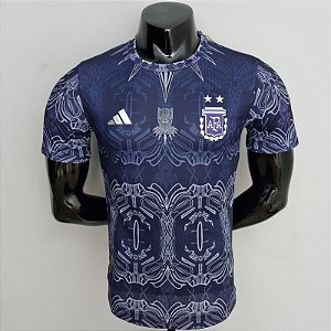 Nova Camisa Edição Jogador Argentina Azul 2022