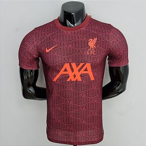 Nova Camisa Edição Jogador Treino Liverpool Vermelha 2022 / 2023