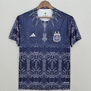 Nova Camisa Argentina Azul Torcedor Masculina 2022 / 2023