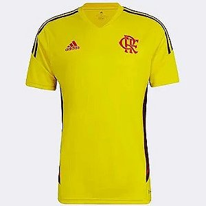 Nova Camisa Flamengo Treino Amarela Torcedor Masculina 2022 / 2023