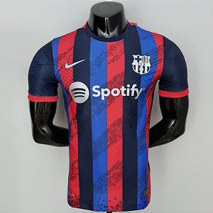 Nova Camisa Edição Jogador Barcelona Edição Especial Vermelha E Azul 2022 / 2023