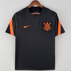Nova Camisa Corinthians Pré- Match Preta Torcedor Masculina 2022 / 2023