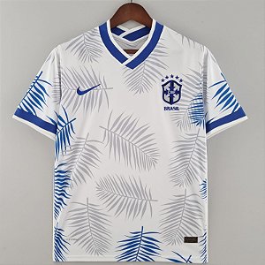 Nova Camisa Brasil Branca Torcedor Masculina 2022
