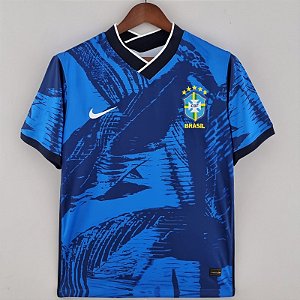 Nova Camisa Brasil Azul Torcedor Masculina 2022