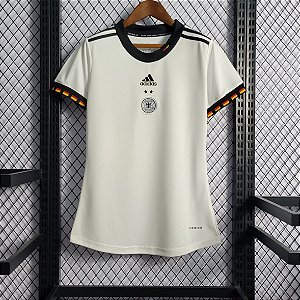 Nova Camisa Feminina Alemanha Branca 2022