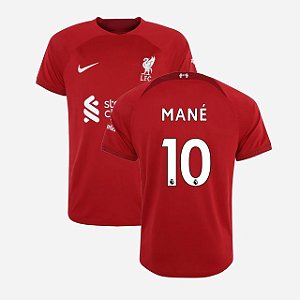 Nova Camisa Liverpool 1 Mané 10 Torcedor 2022 / 2023