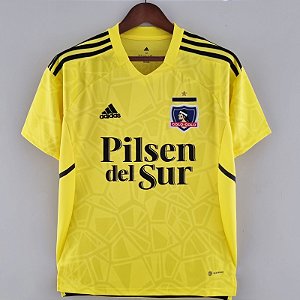 Nova Camisa Colo Colo Goleiro Amarela Torcedor Masculina 2022 / 2023