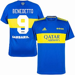Camisa Boca Juniors 1 Benedetto 9 Torcedor 2021 / 2022