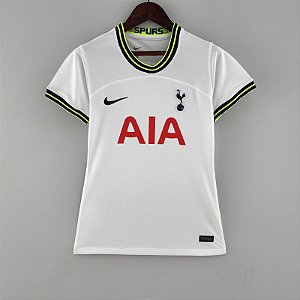 Nova Camisa Feminina Tottenham 1 Branca 2022 / 2023