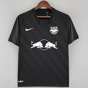 Camisa Red Bull Bragantino Preta Torcedor Masculina 2021 / 2022
