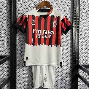 Novo Kit Infantil Milan 4 Camisa e Short  2022 / 2023