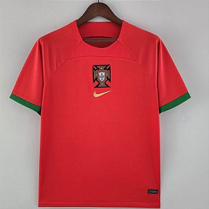 Nova Camisa Portugal Edição Vermelha Torcedor Masculina 2022