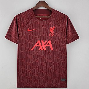 Nova Camisa Liverpool Treino Vermelha Torcedor Masculina 2022 / 2023