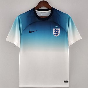 Camisa Inglaterra Azul E Branco Torcedor Masculina 2022 / 2023