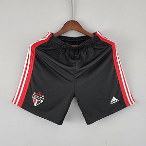 Novo Short São Paulo 2 Preto Jogo Masculino 2022 / 2023