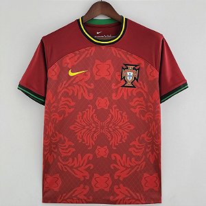 Nova Camisa Portugal Edição Especial Vermelha Torcedor Masculina 2022