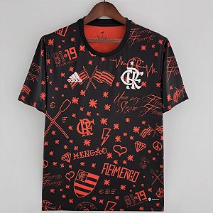 Nova Camisa Flamengo Pré-Match Torcedor Masculina 2022 / 2023