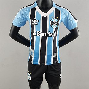 Novo Kit Infantil Grêmio 1 Camisa e Short 2022 / 2023