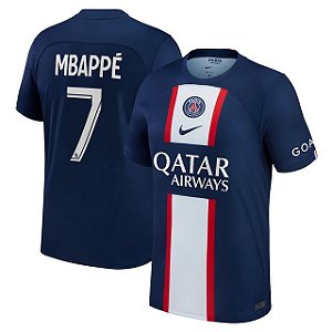 Nova Camisa PSG 1 Mbappé 7 Torcedor 2022 / 2023