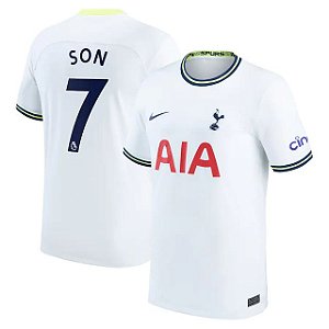 Nova Camisa Tottenham 1 Son 7 Torcedor Masculina 2022 / 2023