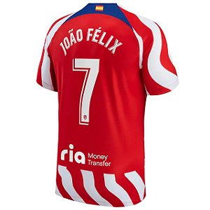Nova Camisa Atlético De Madrid 1 João Félix 7 Torcedor 2022 / 2023