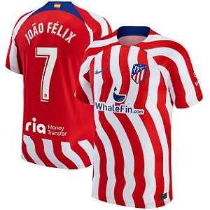 Nova Camisa Atlético De Madrid 1 João Félix 7 Torcedor 2022 / 2023