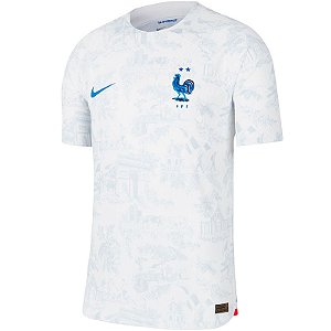 Nova Camisa França 2 Branca Torcedor Masculina 2022