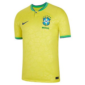 Nova Camisa Brasil 1 Amarela Torcedor Masculina 2022 / 2023