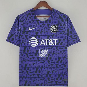 Nova Camisa Club América Treino Roxa Torcedor Masculina 2022 /2023