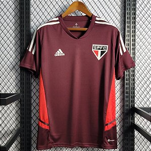 Nova Camisa São Paulo Treino Vinho Torcedor Masculina 2022 / 2023