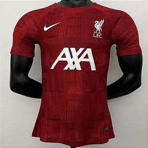 Nova Camisa Edição Jogador Liverpool Treino Vermelha 2023 / 2024