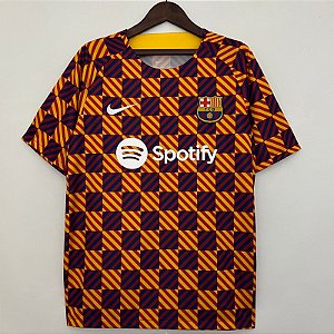 Nova Camisa Barcelona Treino Torcedor Masculina 2023 /2024