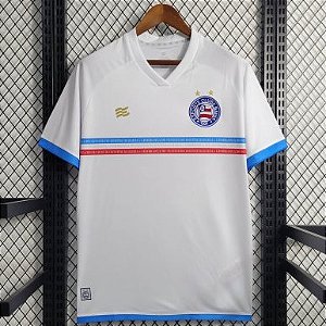 Nova Camisa Bahia 1 Branca Torcedor Masculina 2023 / 2024