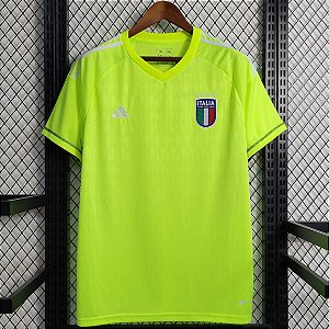 Nova Camisa Itália Goleiro Verde Torcedor Masculina 2023 / 2024