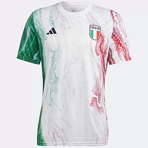 Nova Camisa Itália Pré-Jogo Torcedor Masculina 2023 / 2024