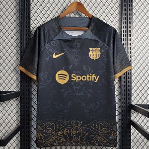 Nova Camisa Barcelona Edição Especial Preta Torcedor Masculina 2023 /2024