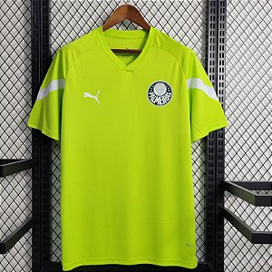 Nova Camisa Palmeiras Treino Verde Florescente Torcedor Masculina 2023 / 2024