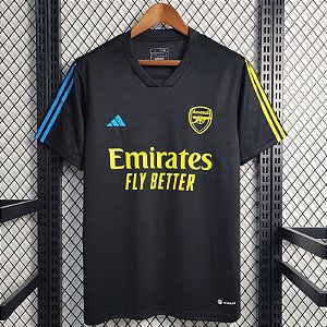Nova Camisa Arsenal Treino Preta Torcedor Masculina 2023 / 2024