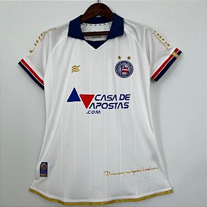 Nova Camisa Feminina Bahia 1 Branca 2023 / 2024