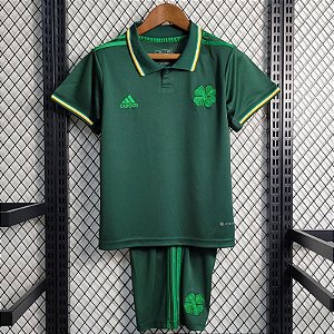 Novo Kit Infantil Celtics Edição Limitada Camisa e Short 2023 / 2024