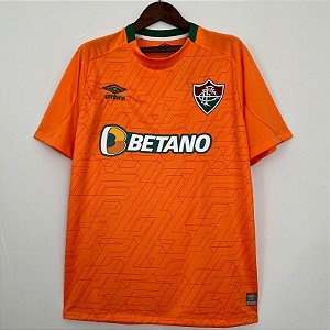 Nova Camisa Fluminense Treino Laranja Torcedor Masculina 2023 / 2024