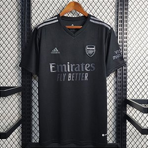 Nova Camisa Arsenal Preta Torcedor Masculina 2023 / 2024