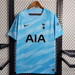 Nova Camisa Tottenham Goleiro Azul Torcedor Masculina 2023 / 2024